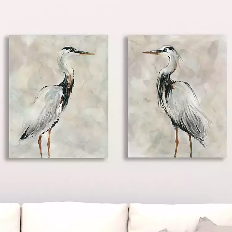 Kirklands Home Crane at Dusk Giclee Canvas Art Prints, Set of 2 Sale