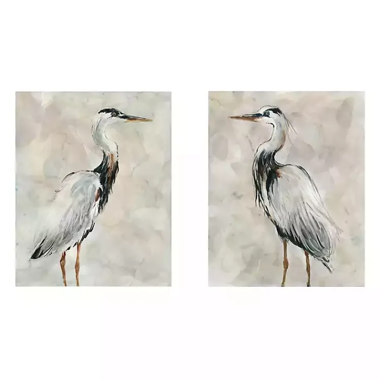 Kirklands Home Crane at Dusk Giclee Canvas Art Prints, Set of 2 Sale