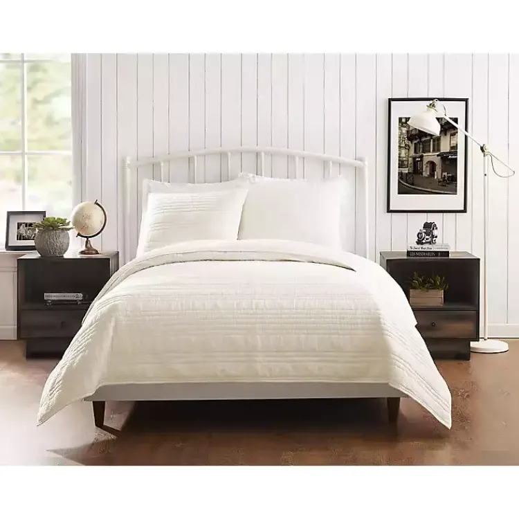 Kirklands Home Cream Atmosphere Queen Quilt Ivory Online