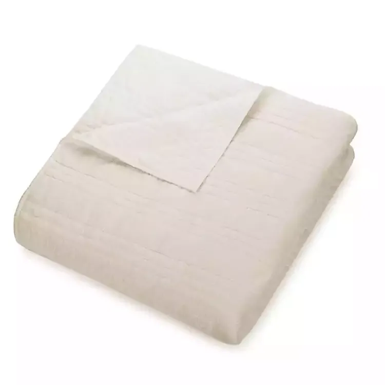 Kirklands Home Cream Atmosphere Queen Quilt Ivory Online