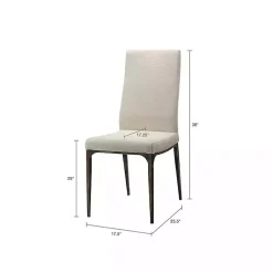 Kirklands Home Cream Bronze Metal Base Dining Chairs, Set of 2 Ivory Hot