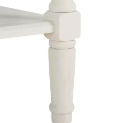 Kirklands Home Cream Carved 2-Drawer Console Table White Hot
