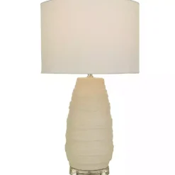 Kirklands Home Cream Ceramic Gourd Table Lamp White Online