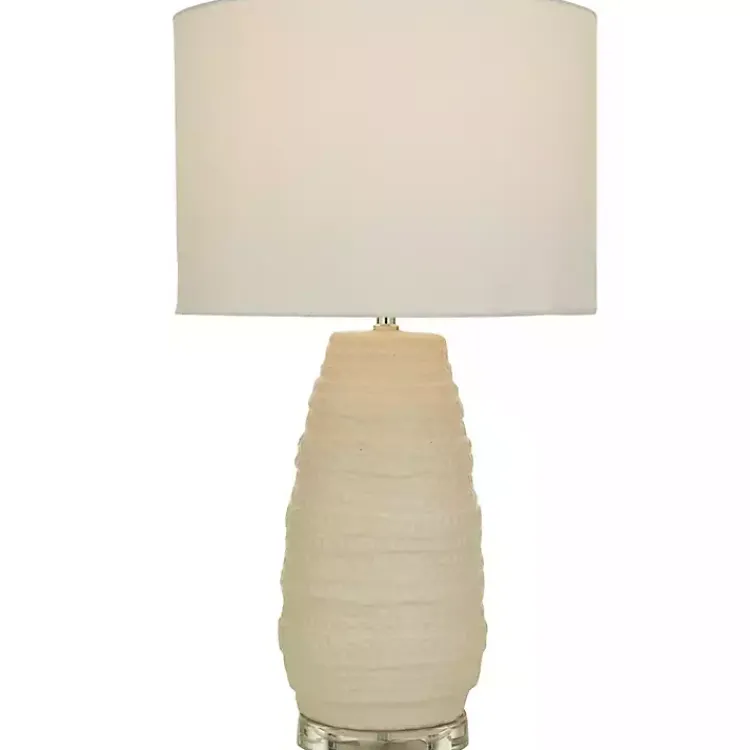 Kirklands Home Cream Ceramic Gourd Table Lamp White Online