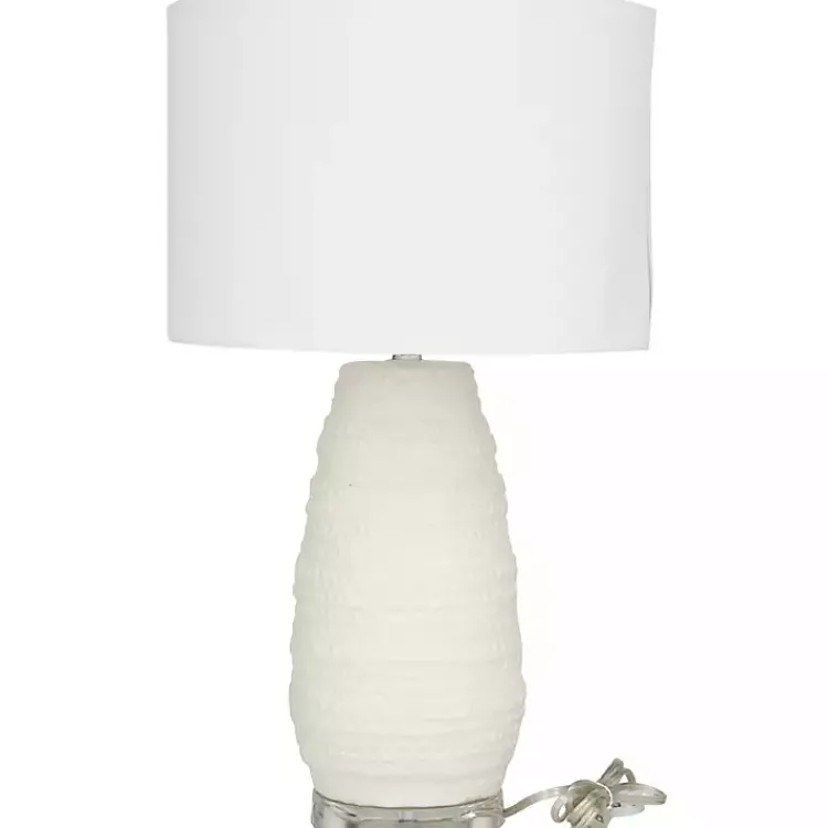 Kirklands Home Cream Ceramic Gourd Table Lamp White Online