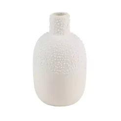 Vases>Kirklands Home Cream Ceramic Pearl Mini Vases, Set of 3 White