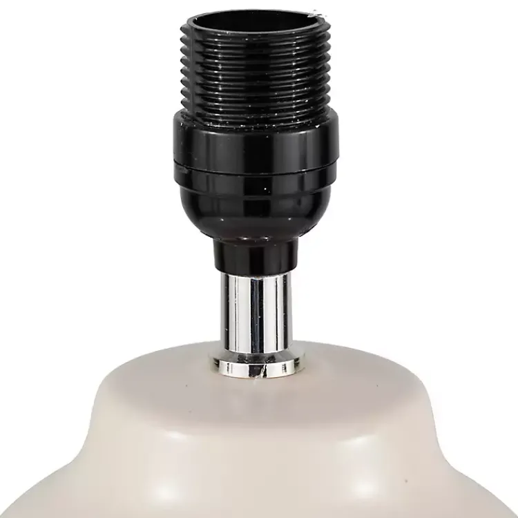 Kirklands Home Cream Ceramic Rounded Hourglass Table Lamp Discount