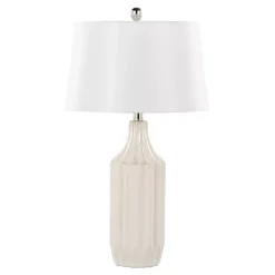 Kirklands Home Cream Ceramic Sandra Table Lamp Best