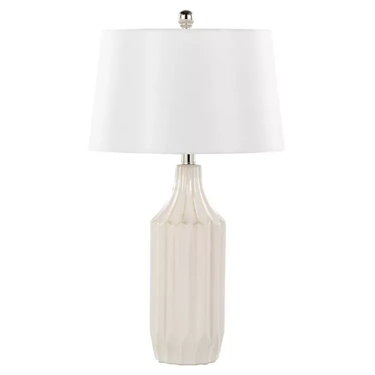 Kirklands Home Cream Ceramic Sandra Table Lamp Best