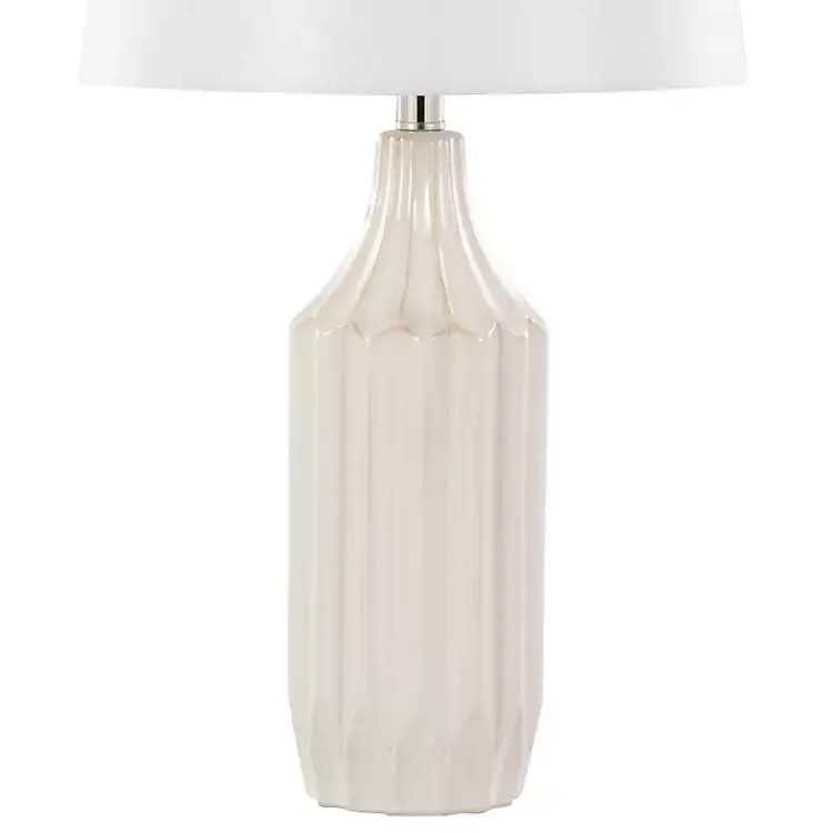 Kirklands Home Cream Ceramic Sandra Table Lamp Best