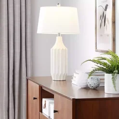 Kirklands Home Cream Ceramic Sandra Table Lamp Best