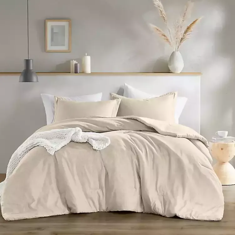 Kirklands Home Cream Chambray 2-pc. Twin/Twin XL Comforter Set Ivory Hot