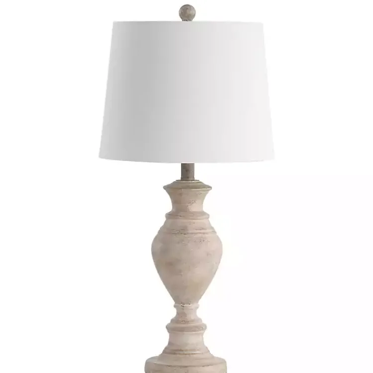 Kirklands Home Cream Classic Curve Table Lamp White