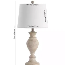 Kirklands Home Cream Classic Curve Table Lamp White