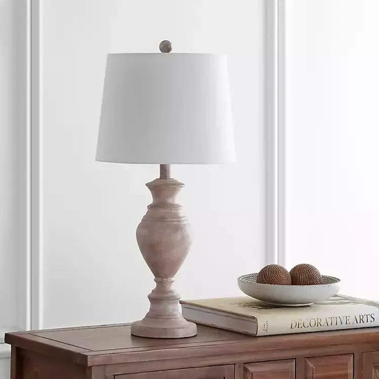 Kirklands Home Cream Classic Curve Table Lamp White
