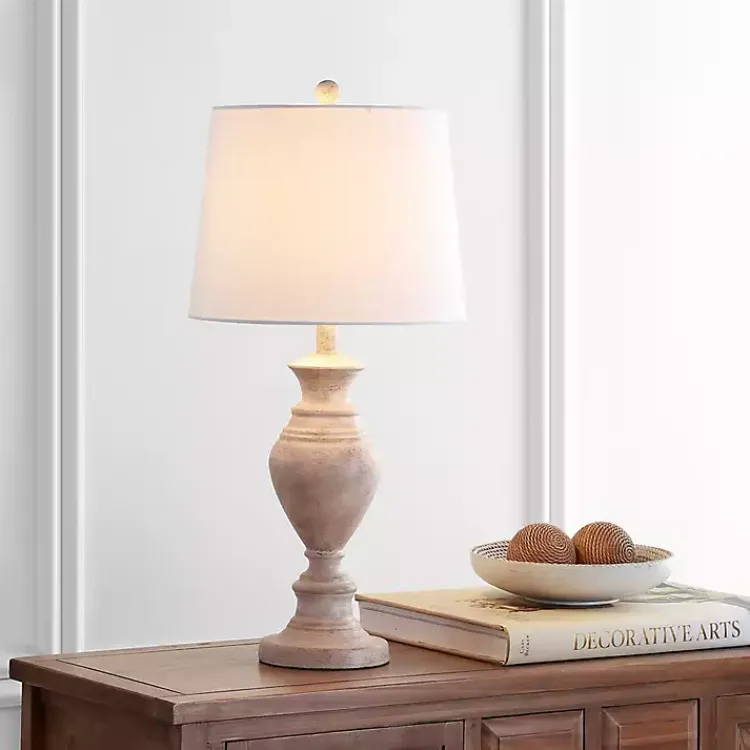 Kirklands Home Cream Classic Curve Table Lamp White