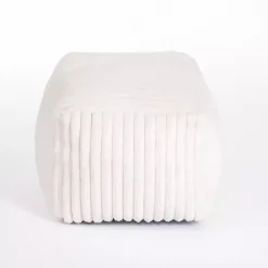 Kirklands Home Cream Comfy Foam Lounge Ottoman White Online