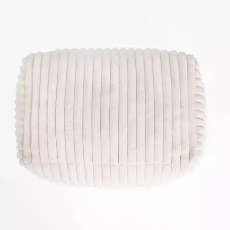 Kirklands Home Cream Comfy Foam Lounge Ottoman White Online