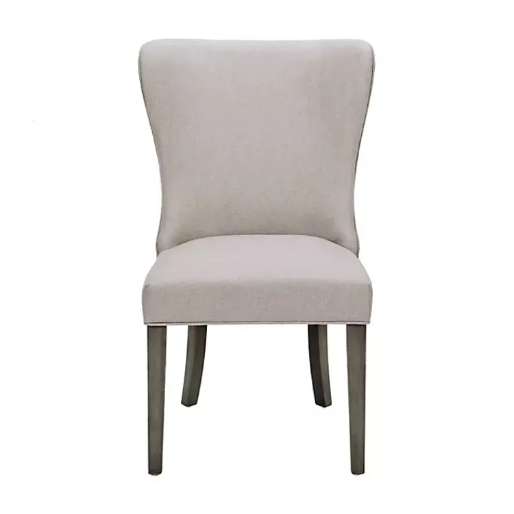 Kirklands Home Cream Curved Back Upholstered Dining Chair Ivory Best