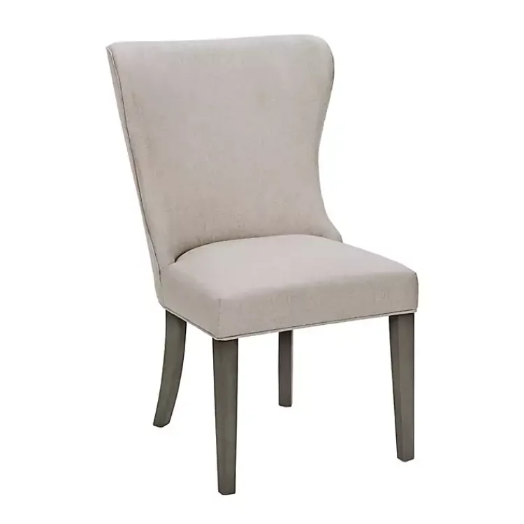 Kirklands Home Cream Curved Back Upholstered Dining Chair Ivory Best