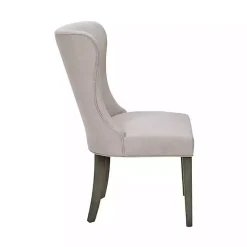 Kirklands Home Cream Curved Back Upholstered Dining Chair Ivory Best