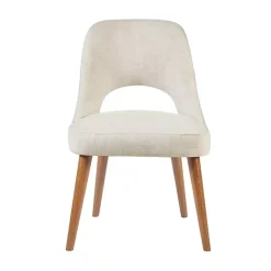 Kirklands Home Cream Cut-Out Pecan Wood Dining Chairs, Set of 2 White Online
