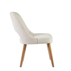 Kirklands Home Cream Cut-Out Pecan Wood Dining Chairs, Set of 2 White Online