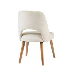 Kirklands Home Cream Cut-Out Pecan Wood Dining Chairs, Set of 2 White Online