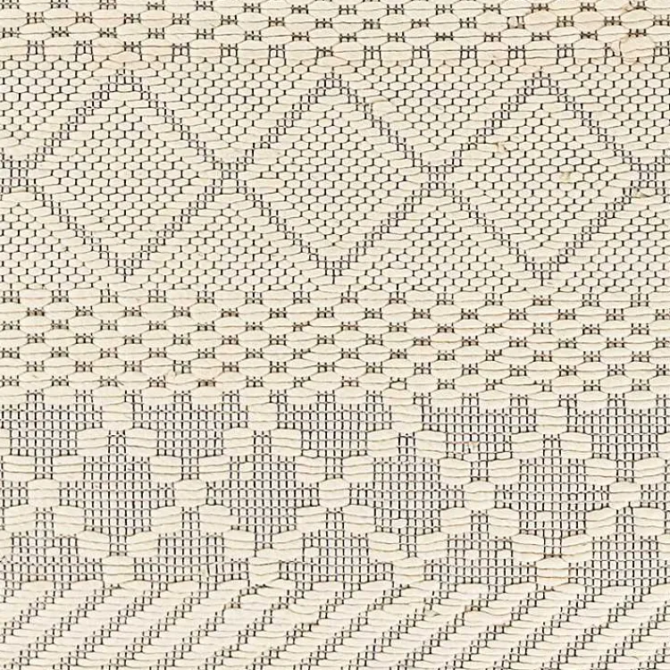 Kirklands Home Cream Diamond Tassel Wool Area Rug, 8x10 Ivory Discount