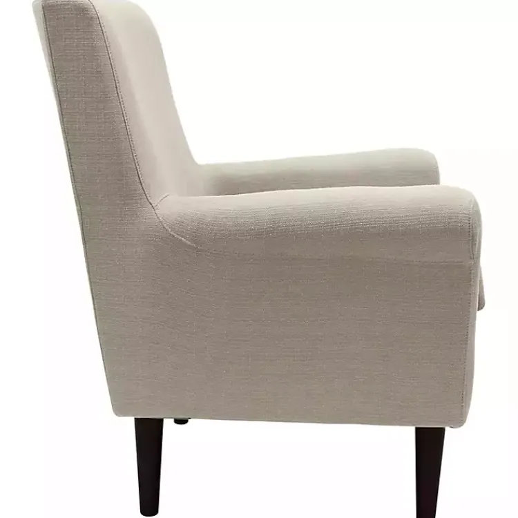 Kirklands Home Cream Ellen Rolled Arms Accent Chair White New