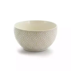Kirklands Home Cream Embossed 16-pc. Dinnerware Set Ivory Hot