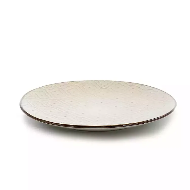 Kirklands Home Cream Embossed 16-pc. Dinnerware Set Ivory Hot