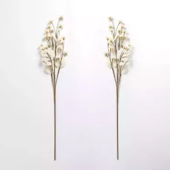 Stems & Bouquets>Kirklands Home Cream Everlasting Flower Stems, Set of 2 Ivory