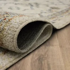 Kirklands Home Cream Granary Floral Runner, 2x8 Ivory Outlet