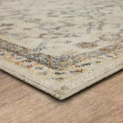 Kirklands Home Cream Granary Floral Runner, 2x10 Ivory