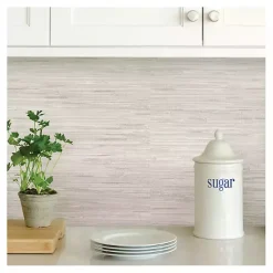 Kirklands Home Cream Grassweave Peel and Stick Wallpaper Online
