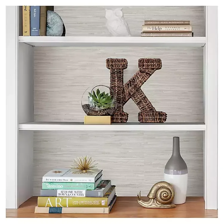 Kirklands Home Cream Grassweave Peel and Stick Wallpaper Online