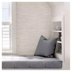 Kirklands Home Cream Grassweave Peel and Stick Wallpaper Online