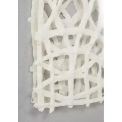 Kirklands Home Cream Handcut Paper Doily Shadowbox Framed Art Ivory Clearance