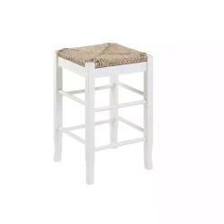 Kirklands Home Cream Handwoven Counter Stool White Online