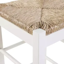 Kirklands Home Cream Handwoven Counter Stool White Online