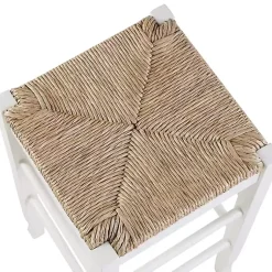 Kirklands Home Cream Handwoven Counter Stool White Online