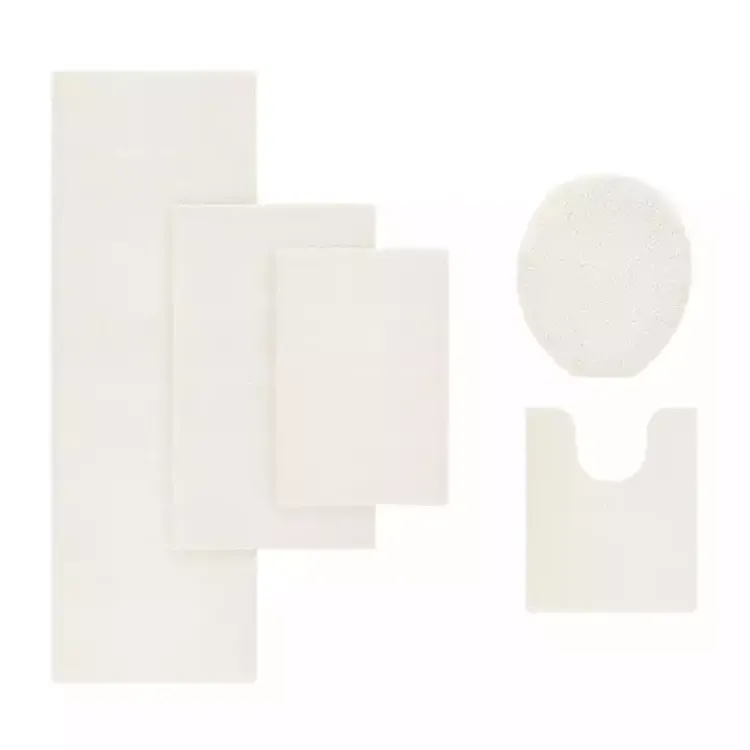 Kirklands Home Cream High Pile Marshmallow Bath Mat, 40 in. Ivory Sale