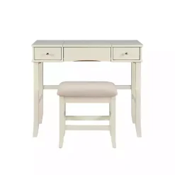 Kirklands Home Cream Jennifer Flip-Top 2-pc. Vanity Set White Hot