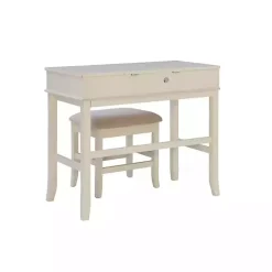 Kirklands Home Cream Jennifer Flip-Top 2-pc. Vanity Set White Hot