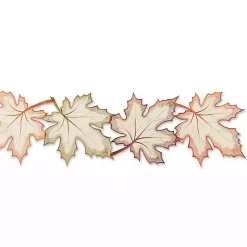 Fall>Kirklands Home Cream Maple Leaves Embroidered Table Runner