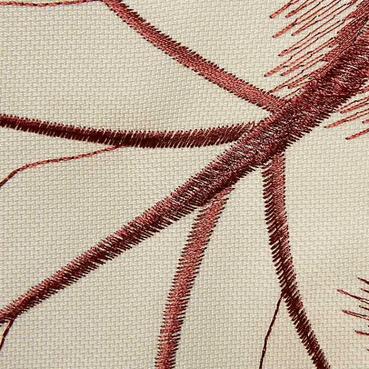 Fall>Kirklands Home Cream Maple Leaves Embroidered Table Runner