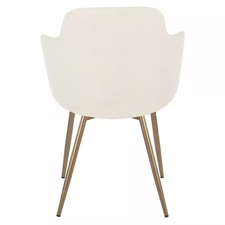 Kirklands Home Cream Modern Accent Chairs, Set of 2 White Discount