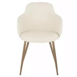 Kirklands Home Cream Modern Accent Chairs, Set of 2 White Discount