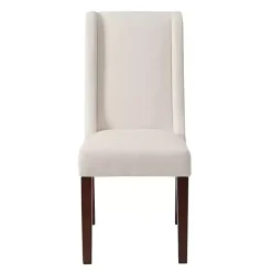 Kirklands Home Cream Parson Dining Chairs, Set of 2 Ivory Sale